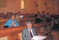 Jaroslav Šula in the Senate of the Parliament of the Czech Republic / around the year 2000