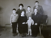 Rostislav Čurda's family in ca. 1963