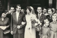Rodiče Jiřího Kotrče Jiří a Jindřiška a jejich svatba v roce 1958