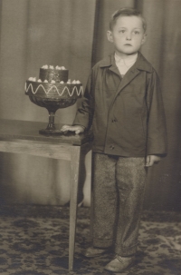 Lubomír Sapoušek as a little boy