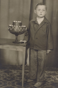 Lubomír Sapoušek jako malý chlapec