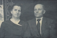 Grandma Julie and grandfather Bohumír, 1955