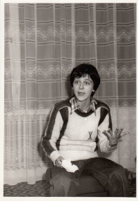 Alena Vondrášková during her university studies (1976–1981)