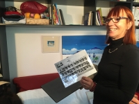 Marie Zykmundová při nahrávání rozhovoru