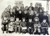 Školní fotografie z Michalovky, 1947