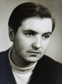 Milan Brunclík jako student, 1970