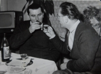 Tibor Medvecký (left) with Ľudovít Pech