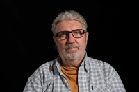 František Hacker při natáčení