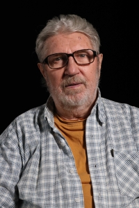 František Hacker při natáčení