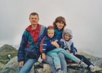 Igor Kyselka s rodinou, Chopok 2003