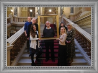 Sedmdesátiny Lubomíra Sršně s kolegy z oddělení starších českých dějin Národního muzea. 4. prosince 2019