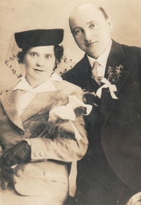 His parents, Valerie and Antonín 
