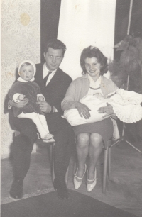 Mr. Ohlídal and Mrs. Ohlídalová with their children