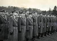 Line up of the the Auxiliary Engineering Corps, Karviná
