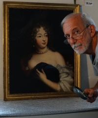 Lubomír se v NM specializoval na studium malovaných portrétů. Foto 2017