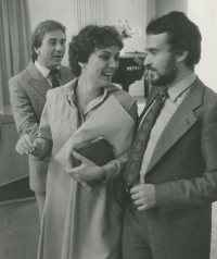 S druhou manželkou Evičkou při svatbě