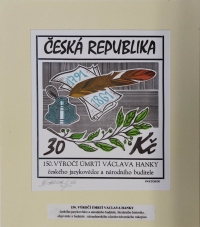 Ukázka tiskařské tvorby Oldřicha Páleníčka