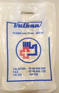 A plastic bag from the national business Vulkan, which Mr. Tichý hid away 