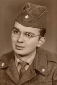 František Horák as a soldier, 1961