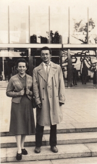 S manželkou Mirkou, první polovina 60. let 20. století