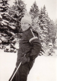 Luděk Půlpitel na lyžích