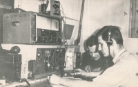 Petr Miller během vojenské služby jako radiotelegrafista