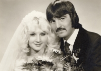 Svatební fotografie Marie a Vladimíra Nedvědových, 20. června 1980