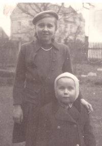 Helena with her brother František, who is nine years younger 