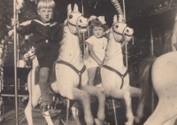 S bratrem Hubertem, Breslau, 1936