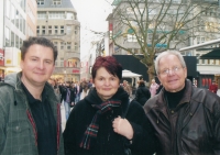 Their son Tomáš and Zdena and Jan Wallstein in 2005
