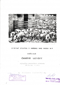 Jedná se o pamětihodnost ze sbírky Jana Tichého