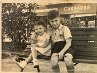 11-year-old Arie with his younger sister Marianna