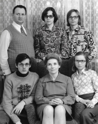 His family in Sokolov, 1976