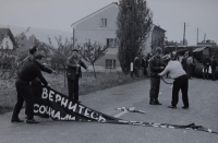 21. srpen 1968 v Hronově, fotil Jiří Šulitka