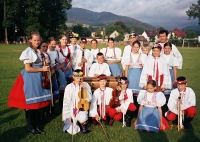 Oldřich Kůrečka jako vedoucí dětské cimbálové muziky Fialka z Hodonína, kterou vedl v letech 2000-2004