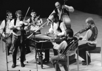 Horňácká cimbálová muzika Martina Hrbáče, kolem roku 1990