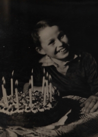 Ten-year-old Štěpán Machart, 1960
