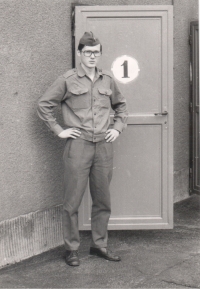 At the military service, 1982