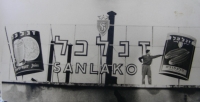 Azriel Dansky jako mechanik ve továrně Sanlakol,1962
