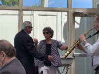 Dana at her husband's 90th birthday party.
