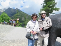 Photographs of Dana and her husband on a trip to the Tatras.
