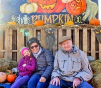 With granddaughter Malina in Nashville.

