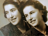 Dana's mother with her sister Marta before the war.

