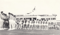 Jako voják-cvičenec na spartakiádě, 1965