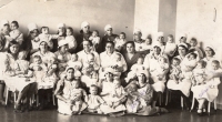 Children's home, Marie, first from right. Brno, 1931