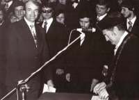 J. Konrády's graduation, 1980s