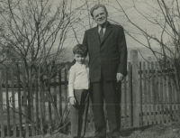 Miloslav Kloubek s dědečkem