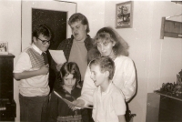 Jaroslav Šturma - children singing an old family carol, 1980s