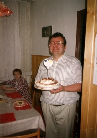 Jaroslav Šturma, oslava narozenin přijatého Jirky, 1993