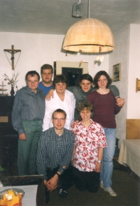 Jaroslav Šturma with family, 1995